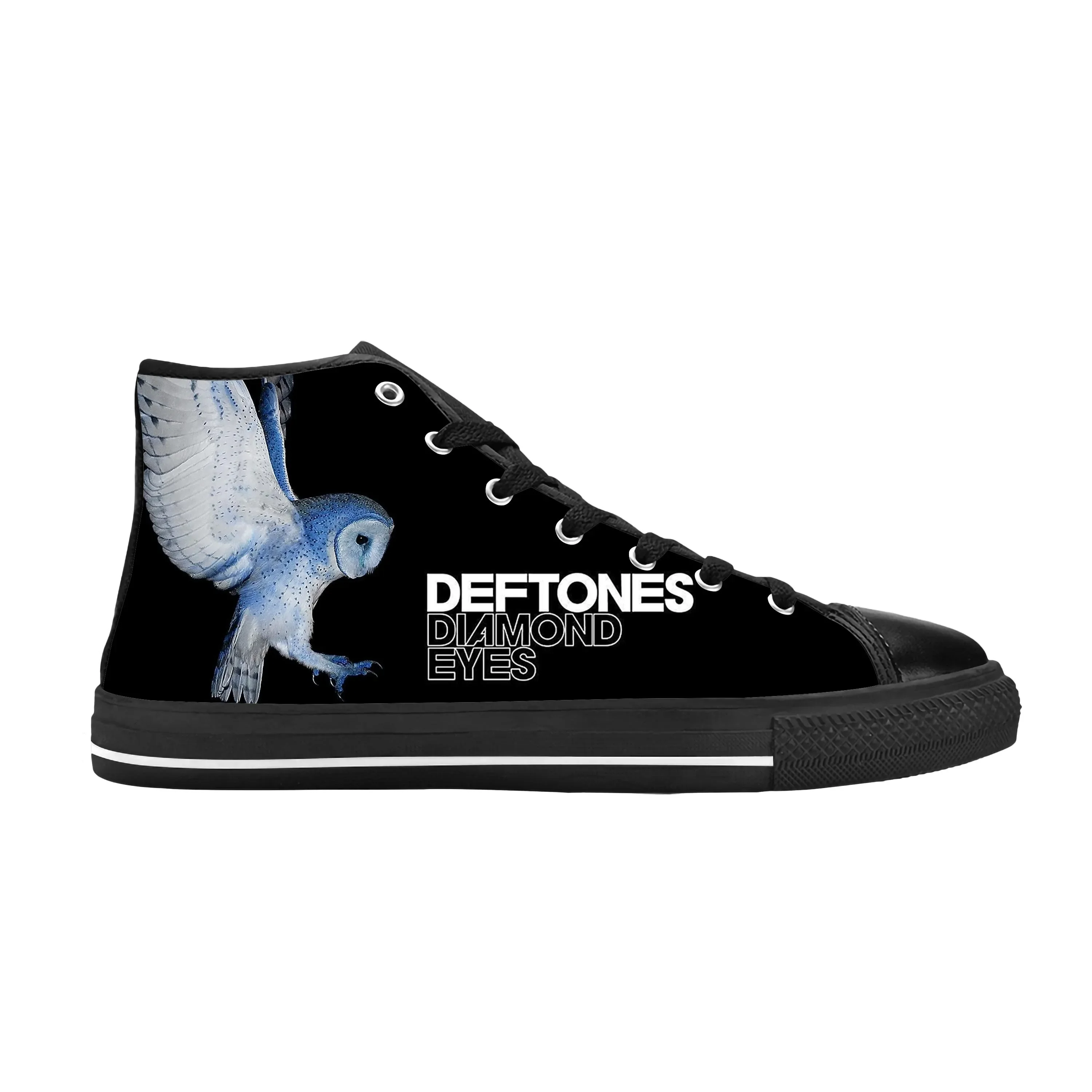 Hot Deftones Eagle Skull Skeleton Rock Band Music Casual Cloth Shoes High Top Comfortable Breathable 3D Print Men Women Sneakers