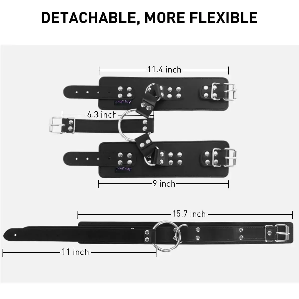 Neck to Wrist Restraints Kit with Nipple Clamps Gag Sex Toys for Women Adjustable Back Handcuffs Collar Bondage SM Sex Game Toys