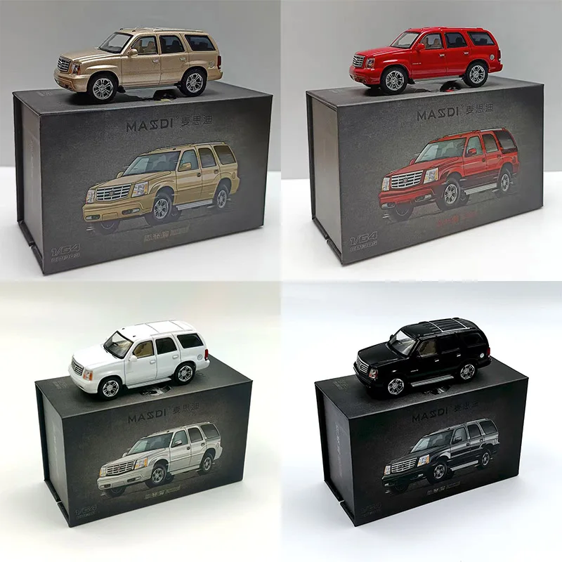 Massdi 1:64 2005 Escalade SUV Simulation Alloy Car Model Static Display Collectible Toy Gift Ornament Souvenir Decoration