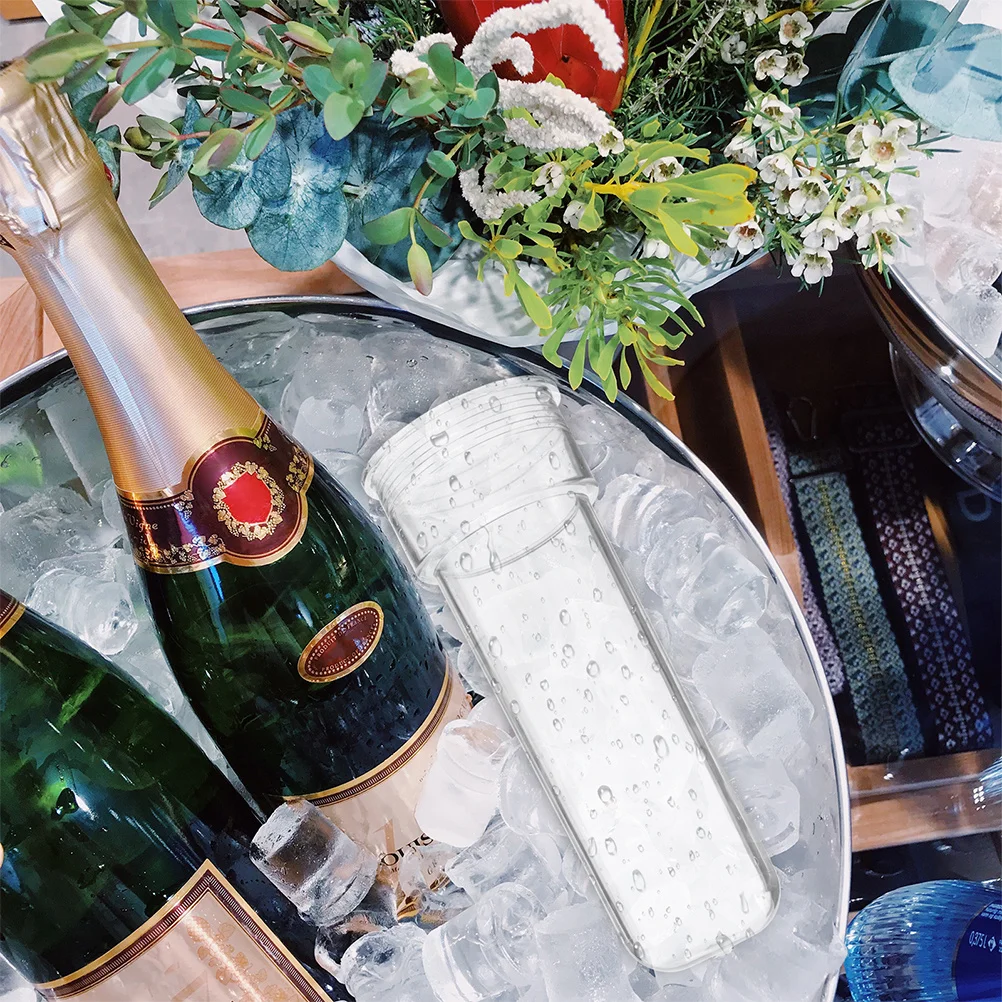 

2pcs Ice Column Tube For Beer Tower Cooling Accessory Reusable Plastic Freezable Rod Stick Ice Storage Tube Bar Kitchen Party