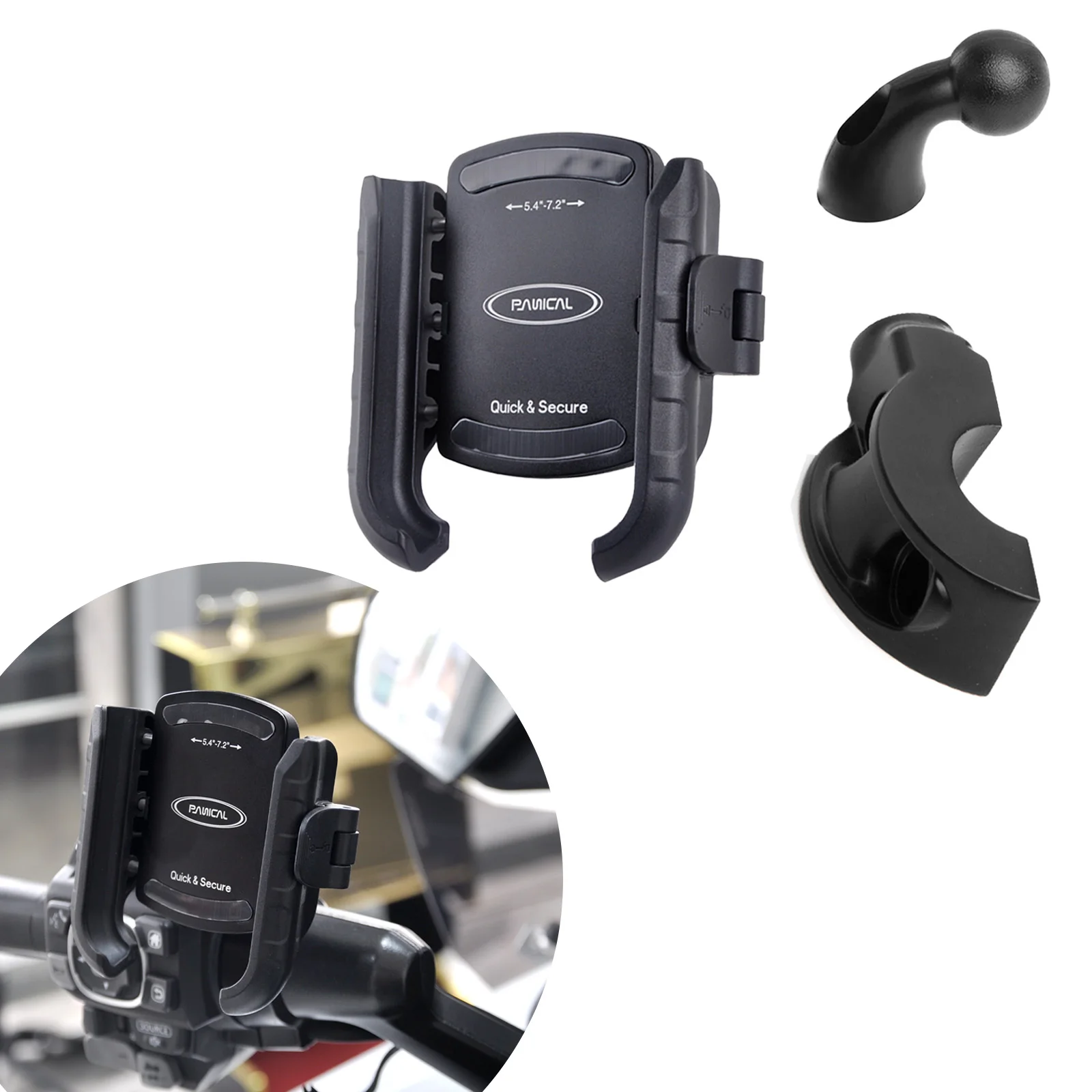 PANICAL for Honda GoldWing GL1800 GL1500 DCT 2018-2026 Motorcycle Handlebar Navigation Bracket Accessories Mobile Phone Bracket