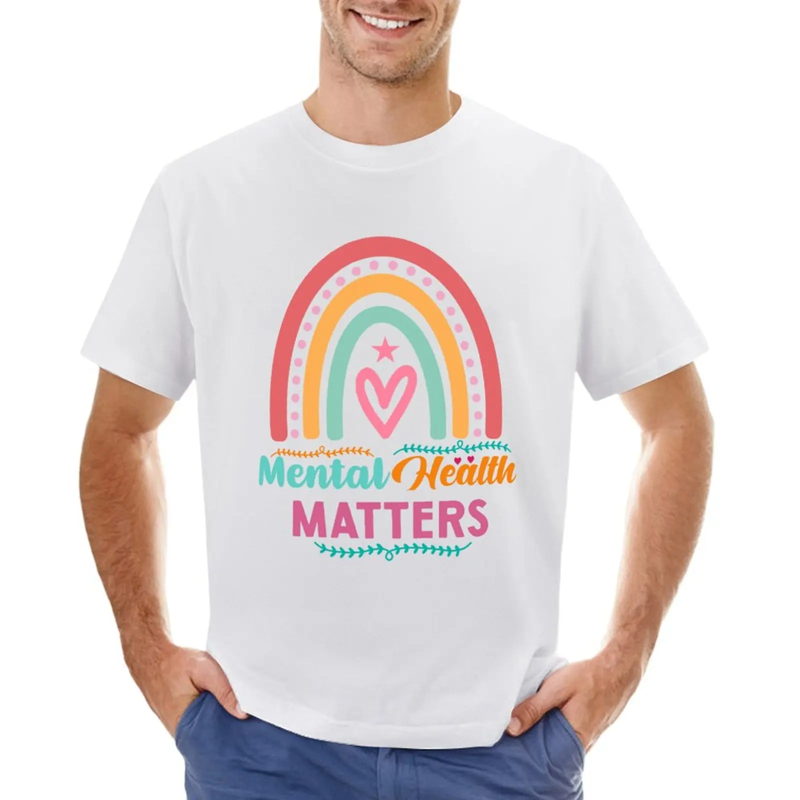 Mental Health Matters T-shirt oversizeds oversized anime blanks mens t shirt graphic