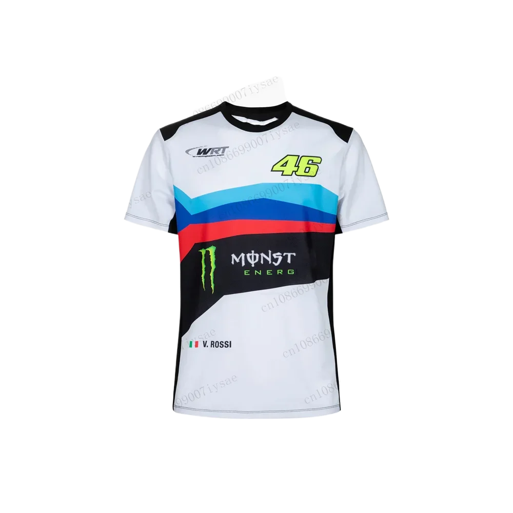 24 -25Rossi Moto Stampa 3D Abbigliamento Da Lavoro Da Uomo Moto Da Corsa T-shirt Estate Per Il Tempo Libero T-shirt Sportivo Top