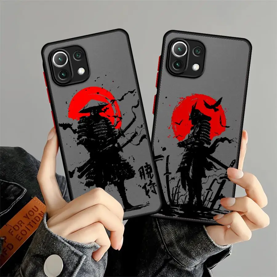 غطاء خلفي للهاتف لهاتف Xiaomi Mi 11T Pro 11 Lite فنون الساموراي القتالية اليابانية