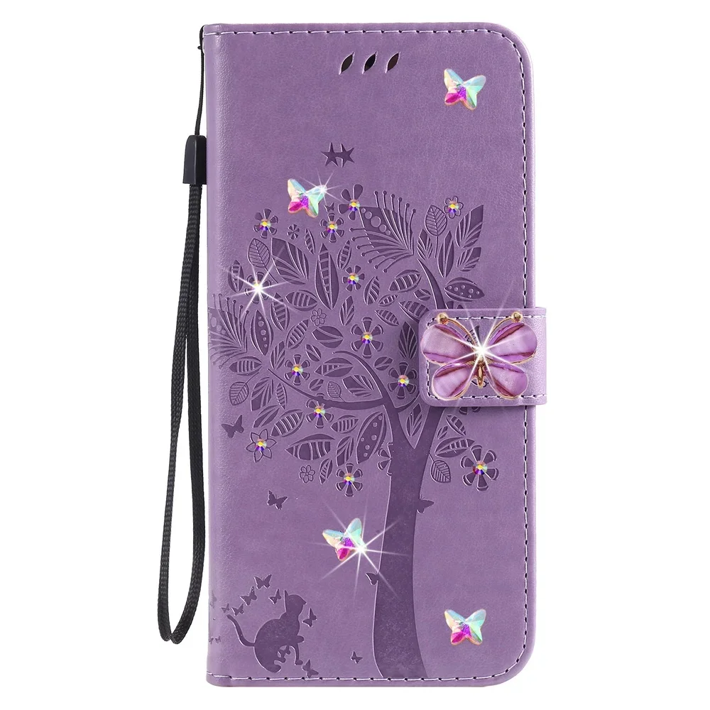 حجر الراين قضية الهاتف لسامسونج غالاكسي M56 A56 S25 FE A07 A06 A26 A16 A17 لسامسونج unjolly شجرة محفظة قلابة حالات غطاء #3