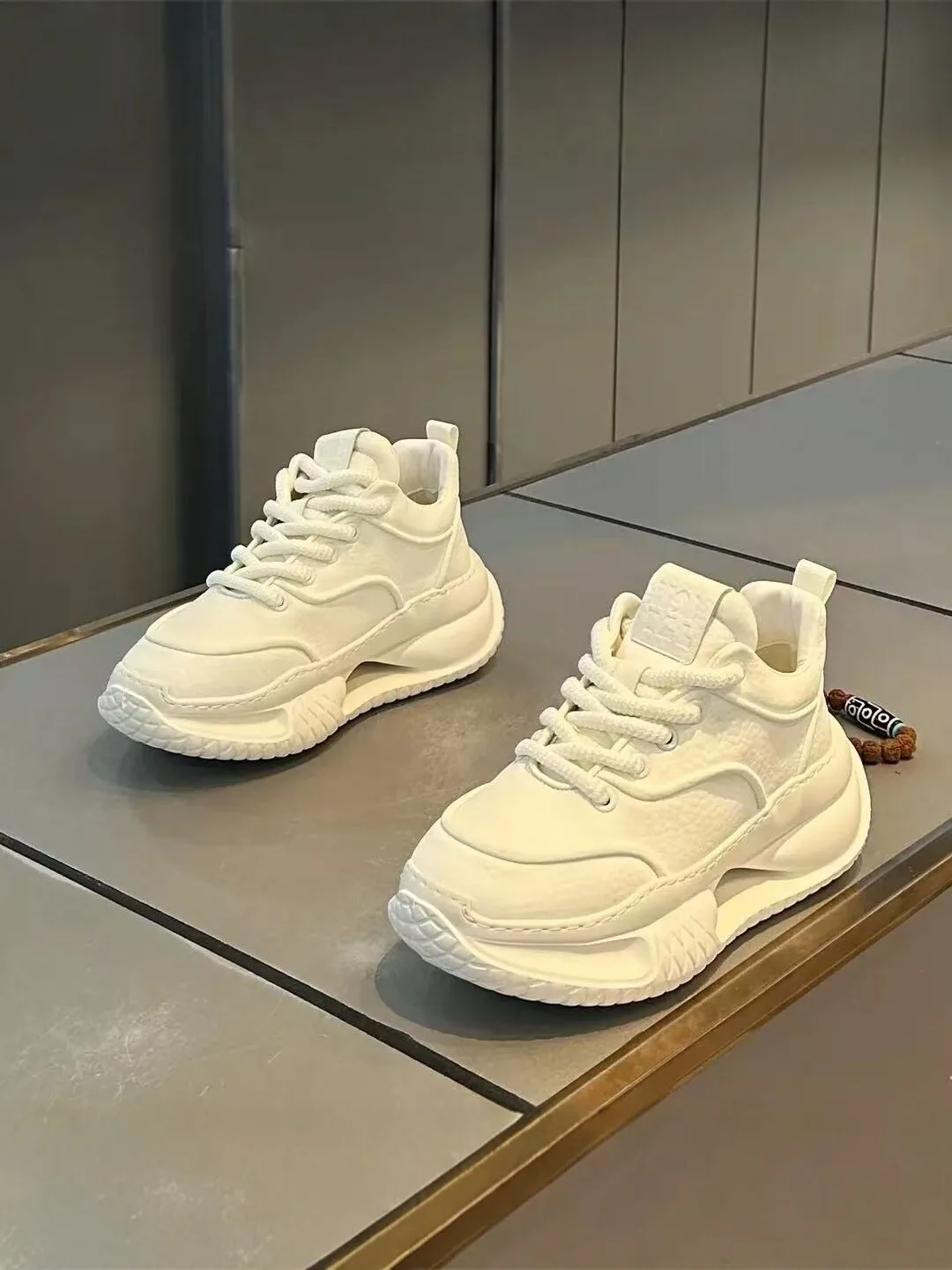 

Men's Casual Running Shoes Spring Trendy Brand High-End All-Match Thick Bottom Heightening Dad Shoes Low Cut Sporty Style