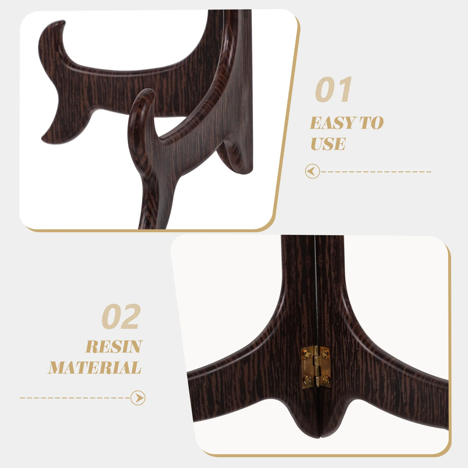 

Tea Cake Rack Resin 14cm Stand for Home Hotel Library Display Holder Plates Books Artwork Photos Decor