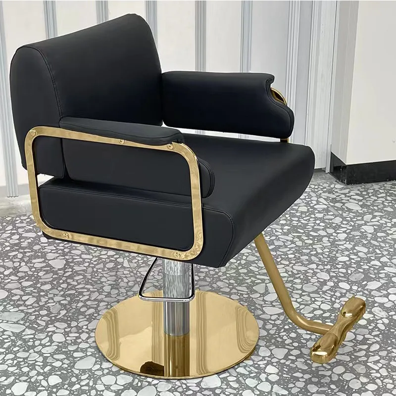 Modern Simple Saloon Chair Furniture Spa Beauty Salons Hair Salon High Heel Aesthetic Hydraulic Silla Barberia Barber Armchair