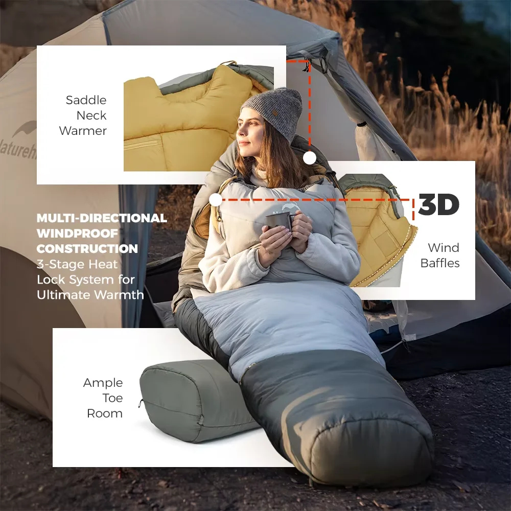 Ultralight Waterproof Mummy Sleeping Bag 2