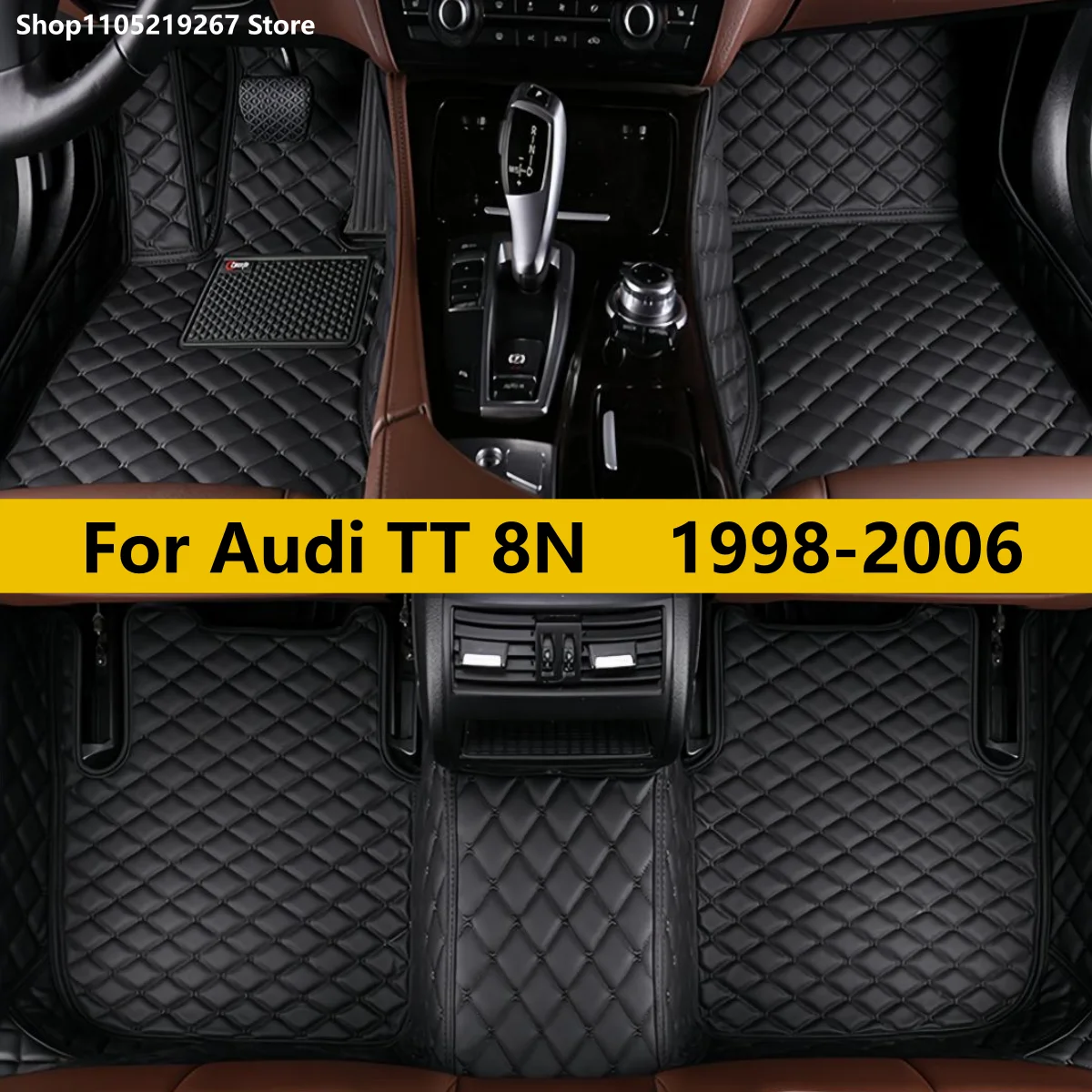 

Car Floor Mats For Audi TT 8N MK1 1998~2006 Protective Carpets Auto Rugs Leather Mat Durable Pad Set Car Accessories 2005