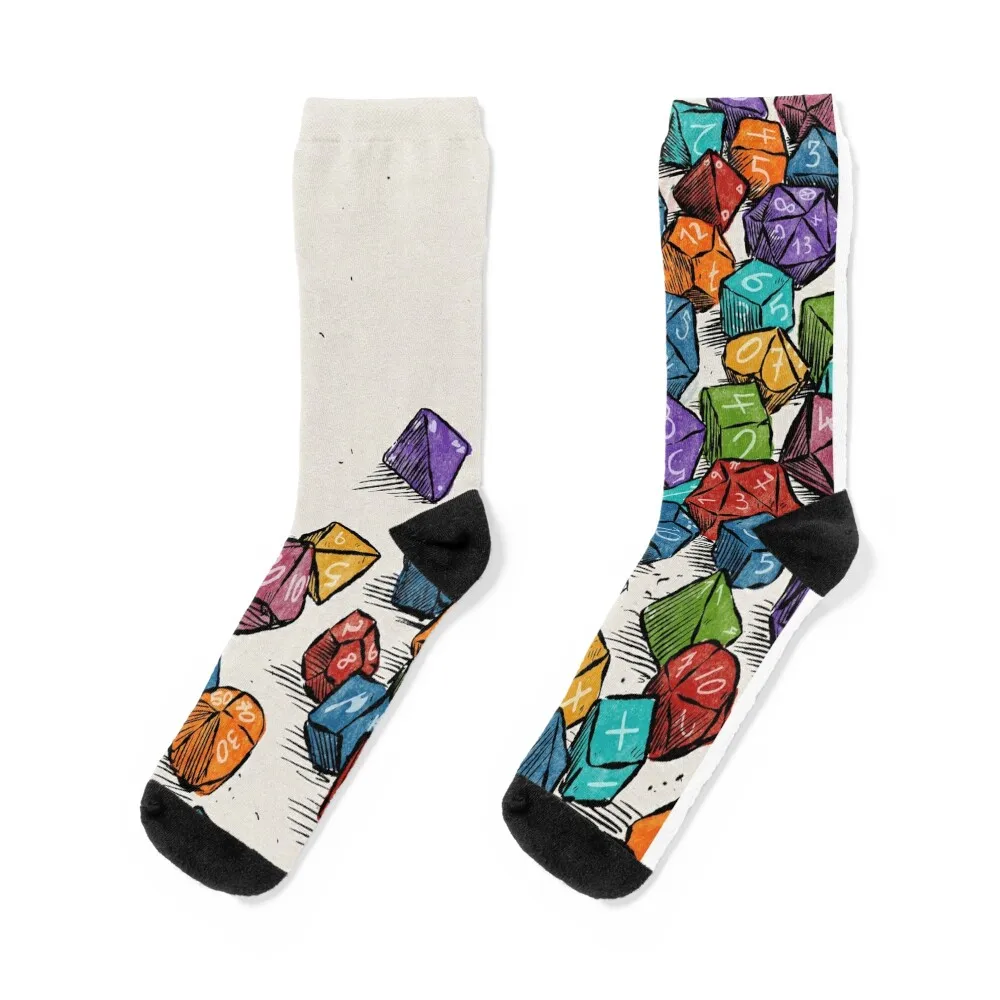 Never enough dice Socks tennis christmass gift soccer anti-slip Non-slip Socks Female Men's