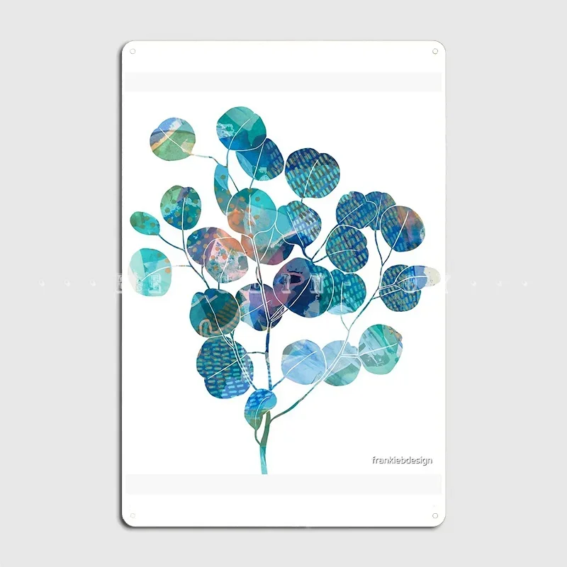 Cartel redondo de Metal de eucalipto, Mural de pared, Club, Bar, crear placas, carteles de estaño