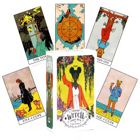 Hot Selling Modern Witch Tarot Leisure Entertainment Card Family Gathering Divination Deck Tarot Board Playing Card Game