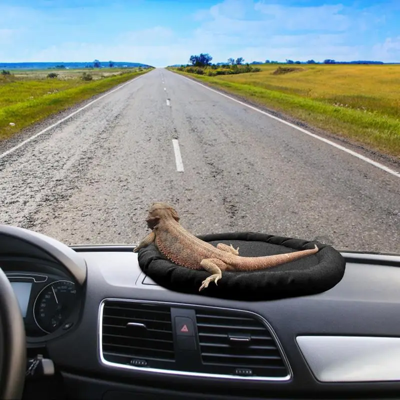 Car Lizard Hammock Soft Portable Car Dashboard Bearded Dragon Hammock Bearded Dragon Supplies Lightweight Reptile Bed With