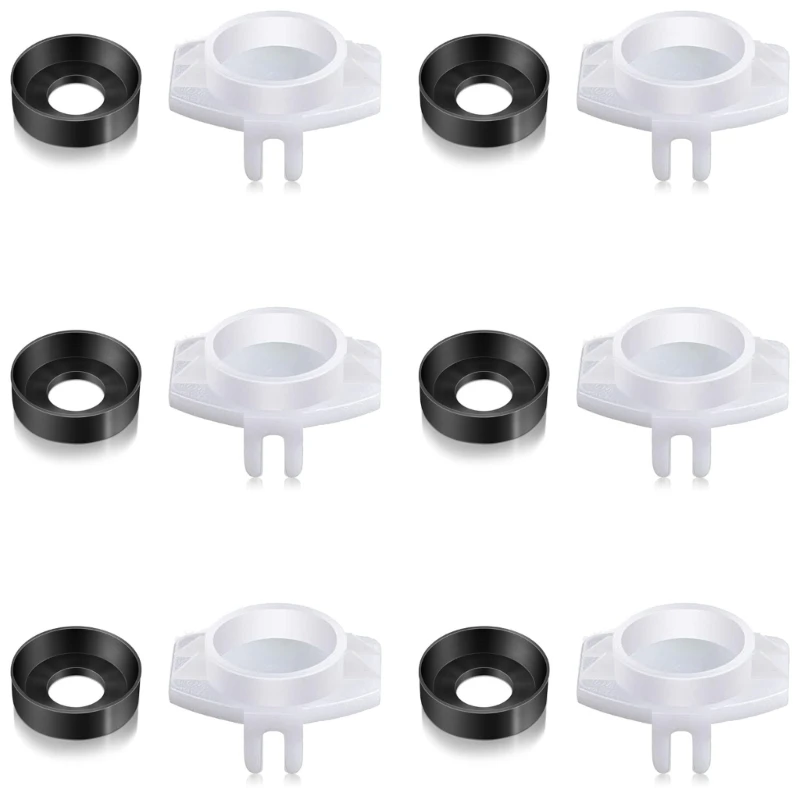 6Pcs Shower Tub Faucet Seal Replacement Set Leakproof Diverter Gate Repair Parts D2RD