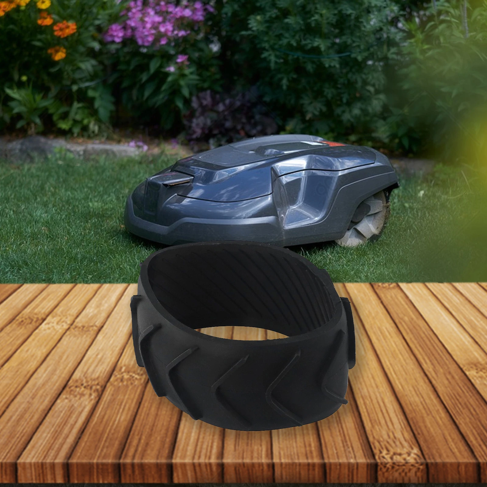 Wheel Protector For Worx Robot Mower Front Wheel M500/plus M700/ M700 Plus M1000 S300 L8 L1000 85*44mm Rubber Protector