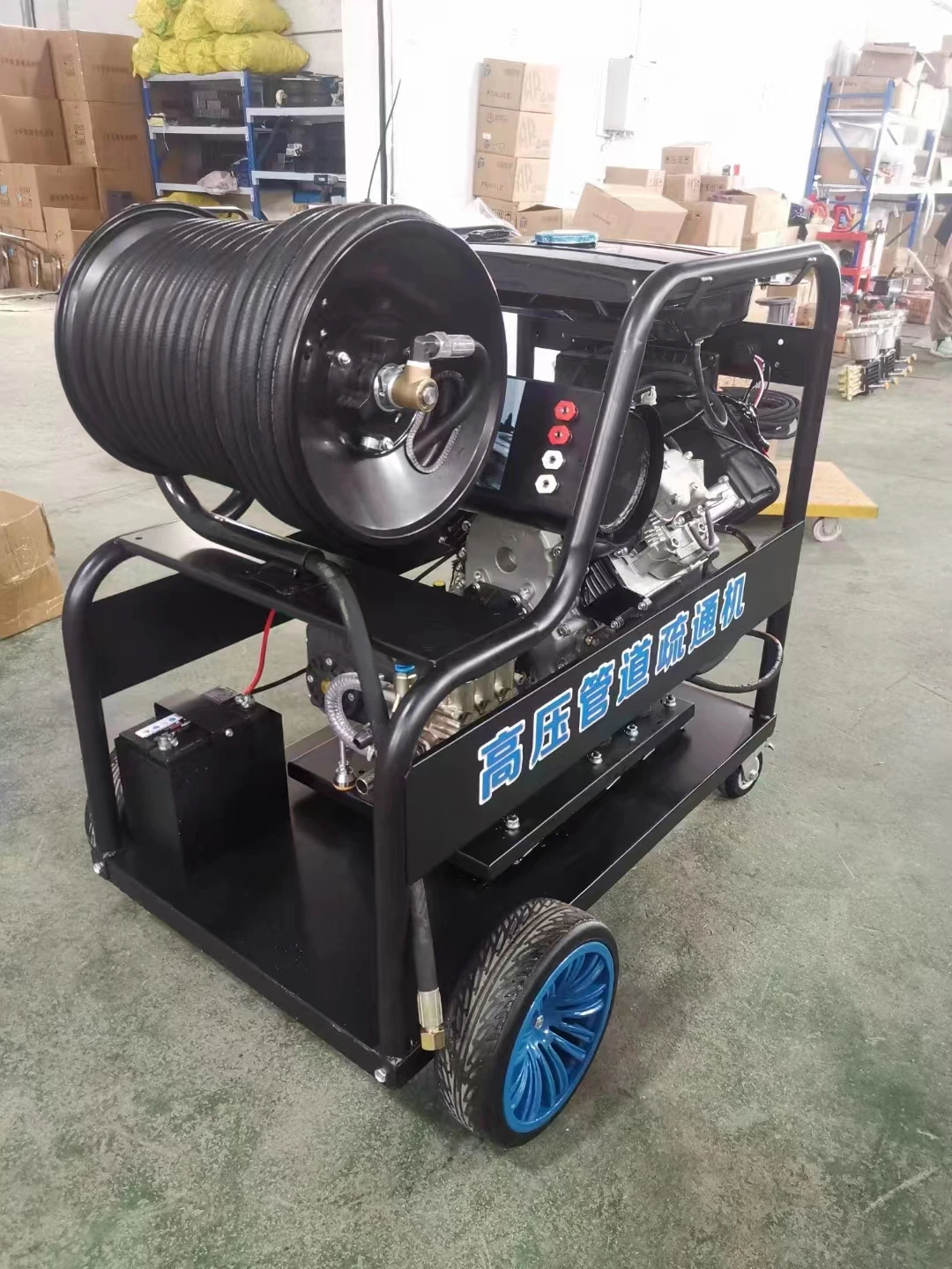 

200 bar 45L Pipes sewage Jetter air Industrial Grade pipe negative High-pressure Tube Drain Machine for Duct Cleaning