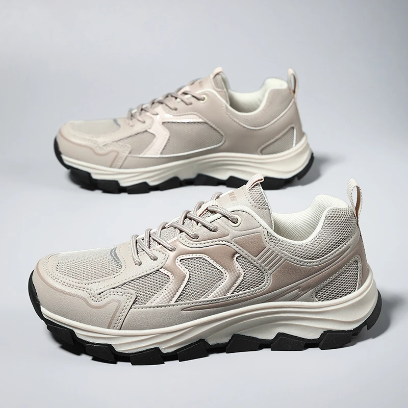 YRZL Mens Athletic Shoes 2025 Running Sneakers Breathable Comfortable Trainers Non Slip Walking Shoes Men Sports Casual Footwear