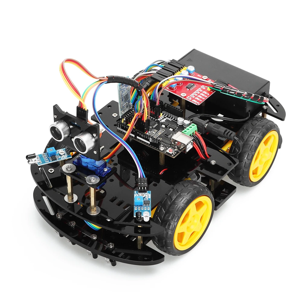 Smart Robot Car Kit Professional For Arduino Programming Complete Electronic Kits to Build Programmable Robotic Electronic Kit