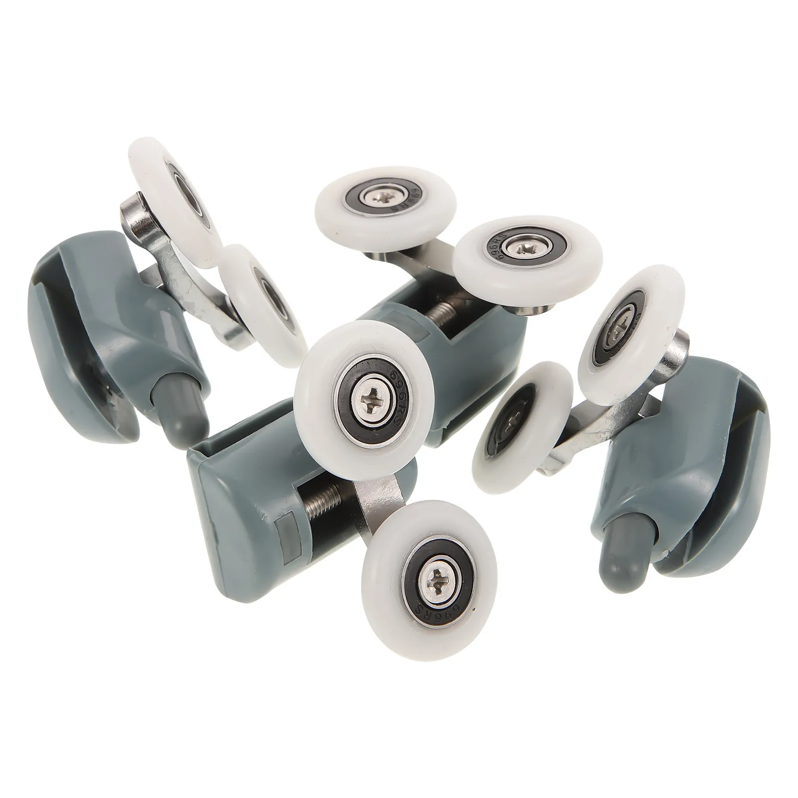 

4Pcs Sliding Door Roller Bathroom Shower Door Roller Heavy Duty Cabinet Pulley Smooth Sliding Gate Wheel Replacement Trolley