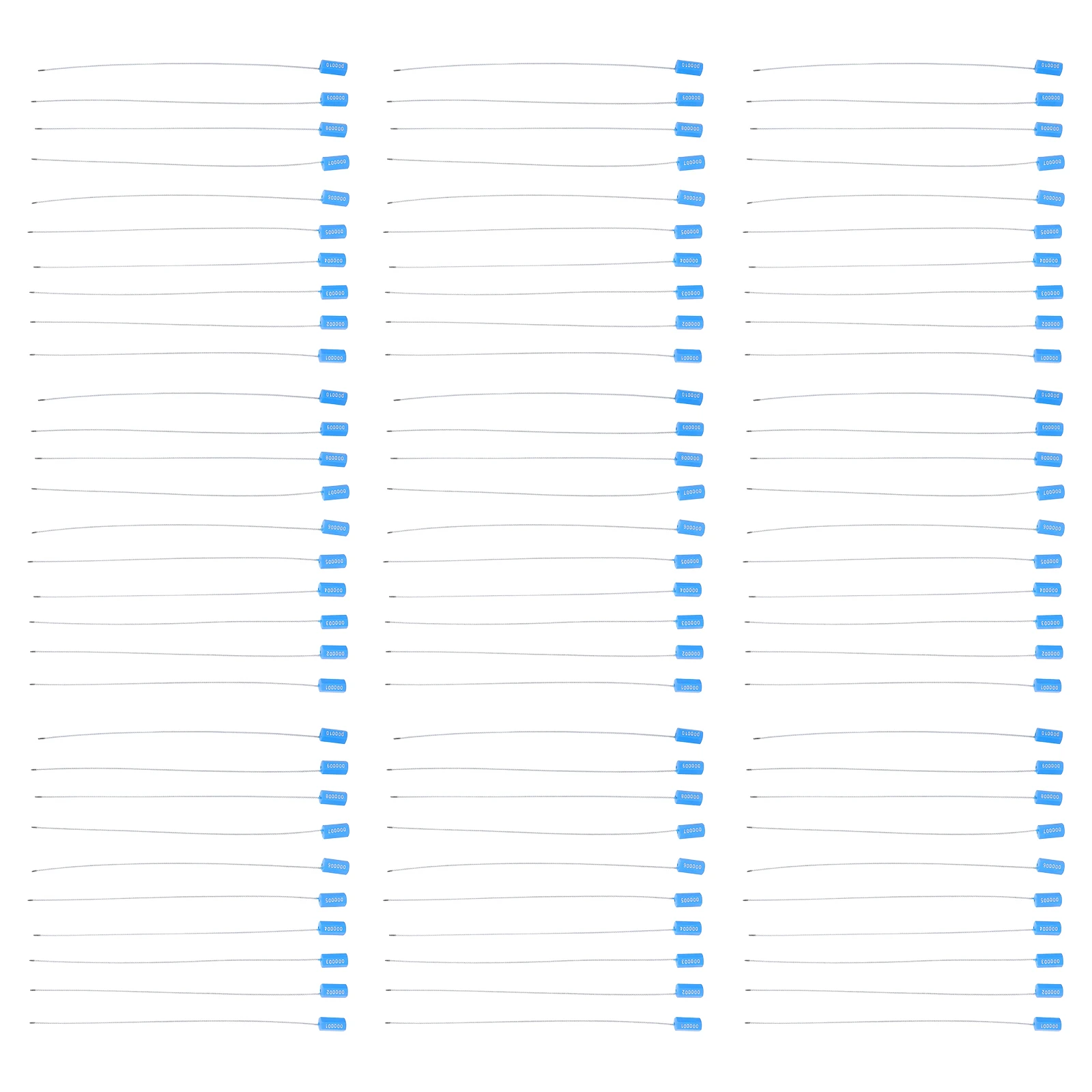 

100 шт. стальных пломб-запорных устройств, устойчивых к вскрытию, высокопрочных, для контейнеров, грузовиков и прицепов