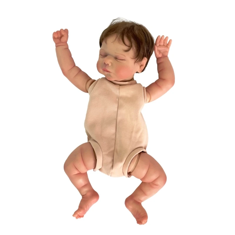 19'' DIY 인형 키트 시뮬레이션 Reborns 장난감 성인 어린이 그레이트 선물 조립 교육 인형 3D 그림 Reborns P31B