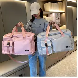 Bolsa deportiva de gimnasio para mujer, bolso de viaje húmedo y seco, bandolera de hombro para natación, Fitness, bolsa de viaje al aire libre, Weekender