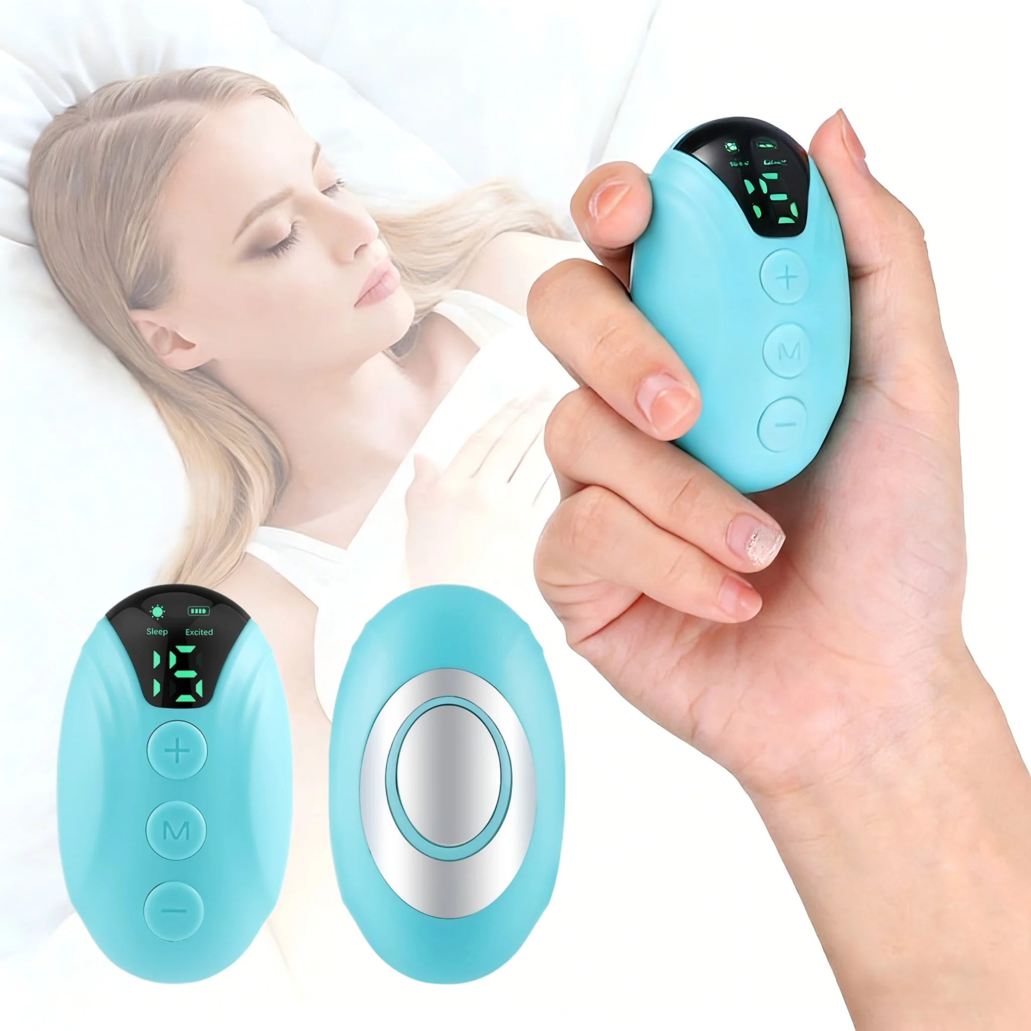 

Микротоковый прибор для улучшения сна при бессоннице, импульсная стимуляция, расслабляющий массажер для ладоней, EMS-инструмент для сна