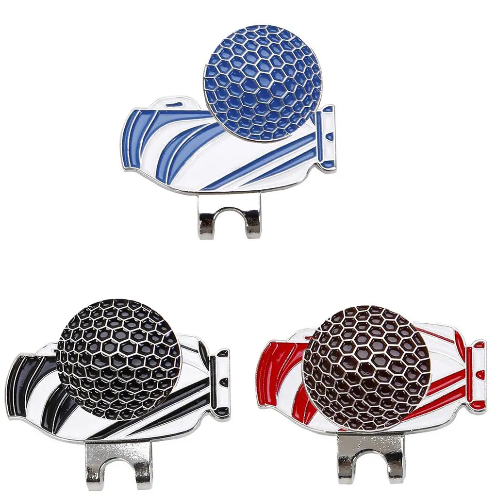 Golftas Patroon Hoed Clip Golfbal Marker Golf Cap Clip Voor