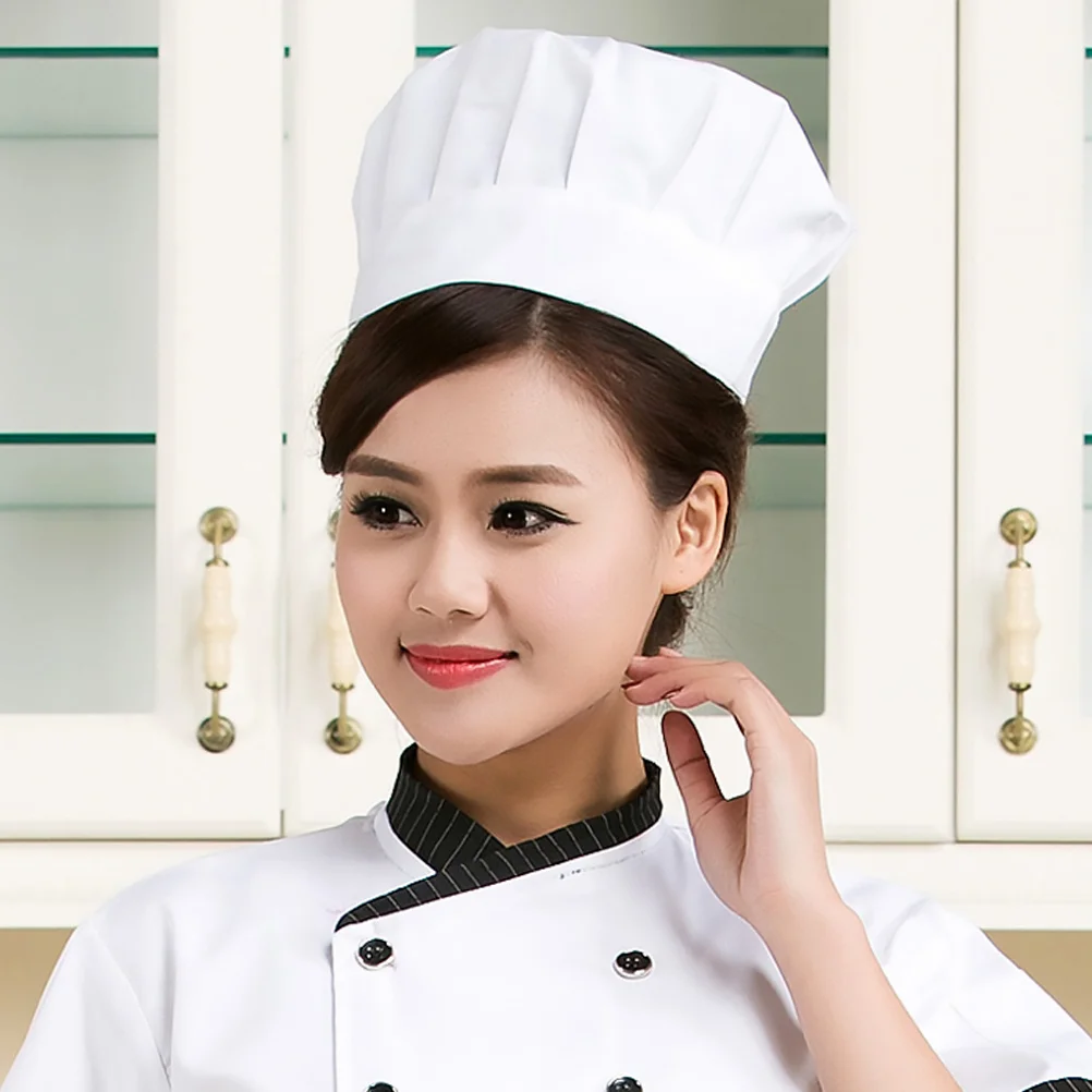 Casquette de travail élastique réglable pour Chef, 2 pièces, Anti-Pollution, légère, couleur Pure, restauration, cuisson des aliments, vêtements de travail pour Restaurant