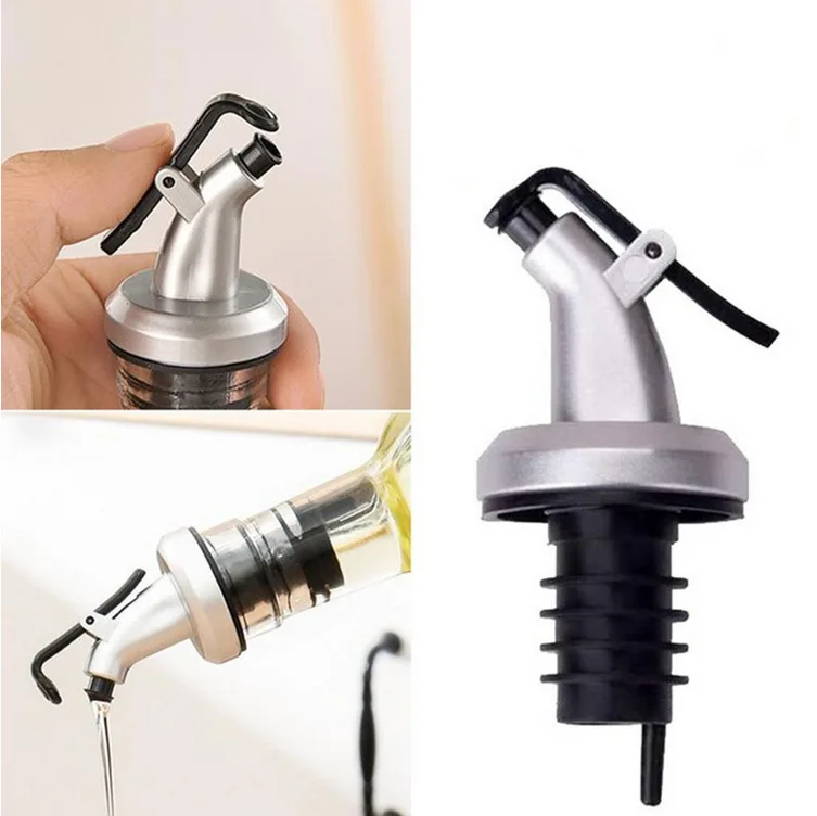 

500pcs Oil Bottle Stopper Lock Plug Seal Leak-proof Food Grade Rubber Nozzle Sprayer Liquor Dispenser Wine Pourer