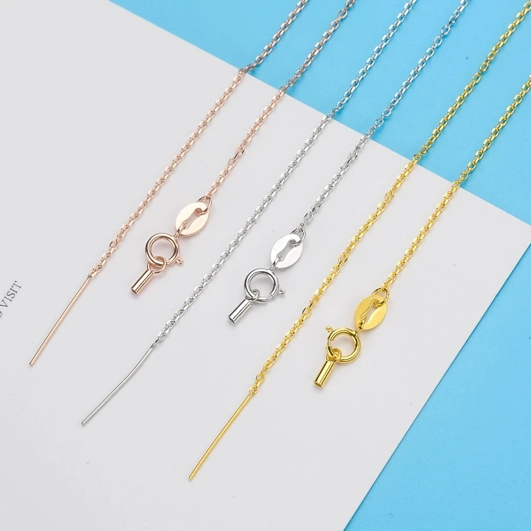 

Оптовая продажа, 45 см, 18 дюймов, длина, ожерелье из стерлингового серебра 925 пробы, 10 шт./лот