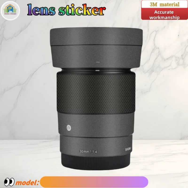 30F1.4 For Sigma 30 F1.4 Sony port Camera lens sticker, DIY skin, Precision tailoring wear-resistant protective film