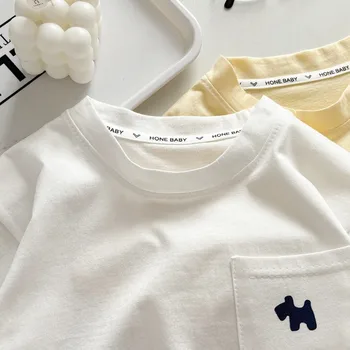 Kids' Cartoon Short-Sleeve T-Shirt | Loose Crew-Neck Top 5 Boys' T-Shirt Children's Loose Top Girls' Short-Sleeved Crew-Neck Blouse Summer Baby Casual Cartoon Pullover Kids New Clothing 5