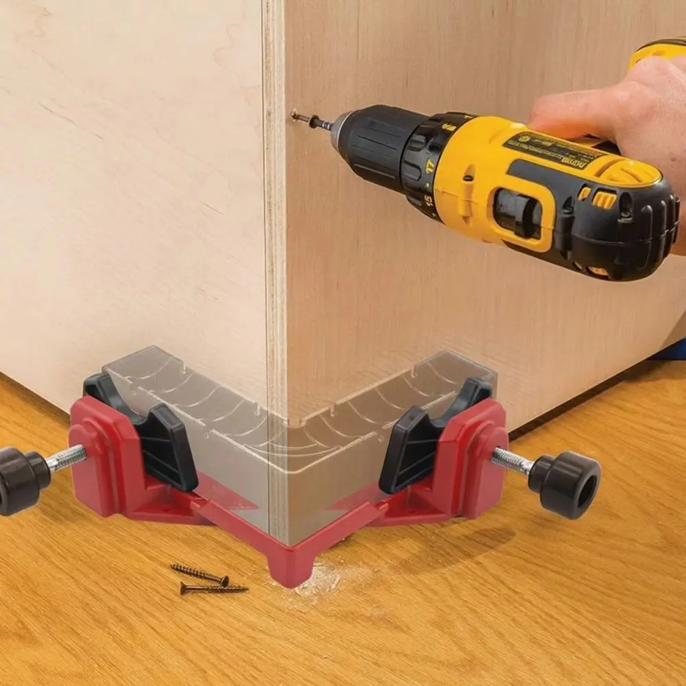 

90 Degree Right-Angle Clamp Quick Release Right Angle Woodworking Clamp Square Clamp Securing Panels Angle Clamps Fastening Work