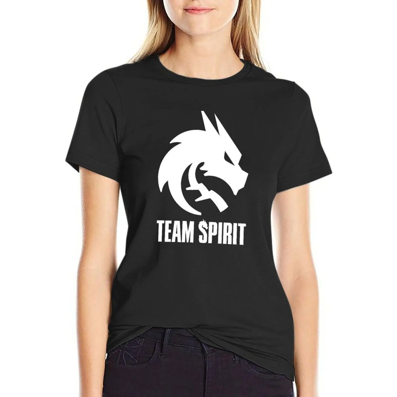 Team Spirit - Dota 2 T-Shirt vintage clothes vintage cute tops black t shirts for Women