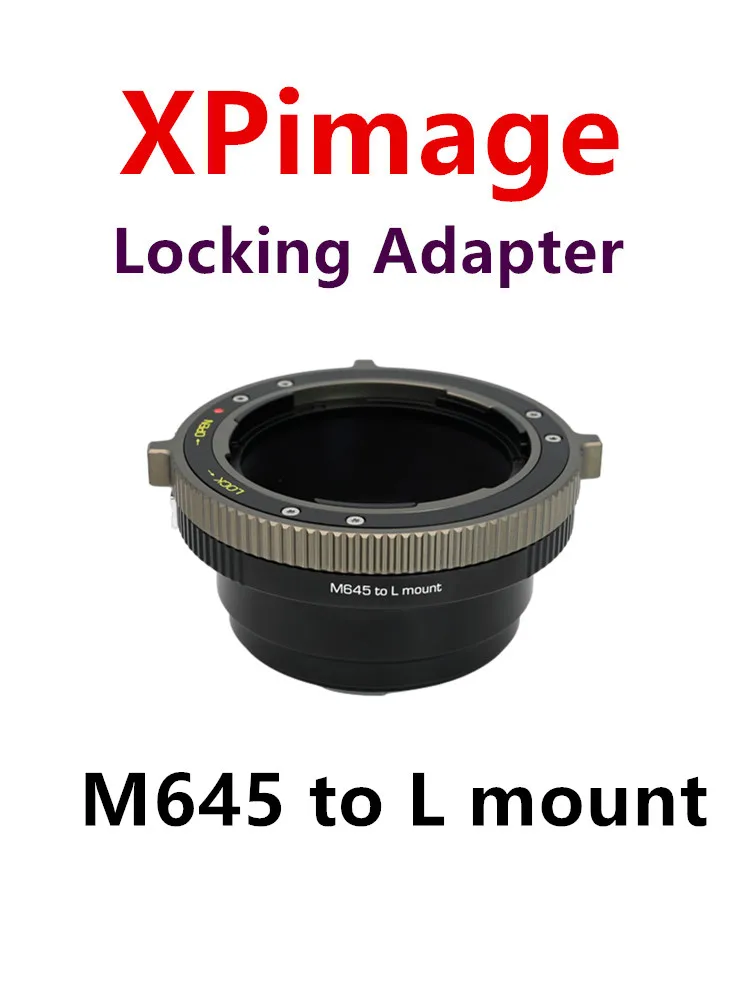 

XPimage Adapter for Mamiya645 Lens to Leica SL Full Frame Mirrorless Camera,Schneide to L mount,Panasonic S5 S1H S1R SIGMA fp