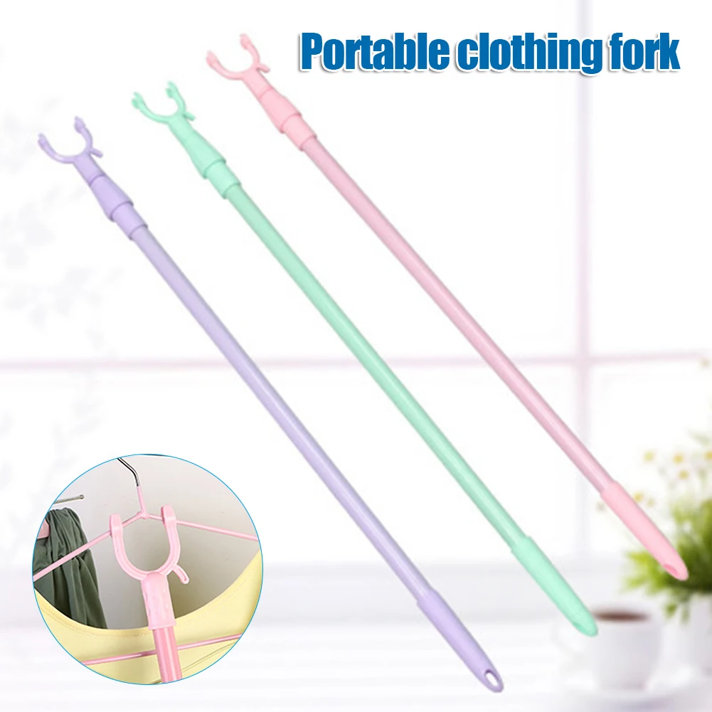 New Balcony Fork Pole The Hangers for Clothes Pole Retractable Pole Space Saving Drying Clothes Pole Fork Clothes Pole Products