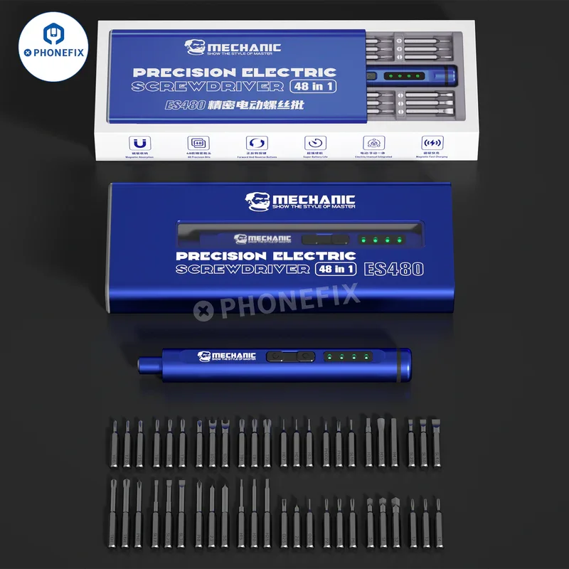 Chave de Fenda Elétrica Mecânica Es480 48 em Es240 24 em Conjunto para Iphone Câmera do Telefone Móvel Relógio Host Reparação Kit de Ferramentas de Desmontagem
