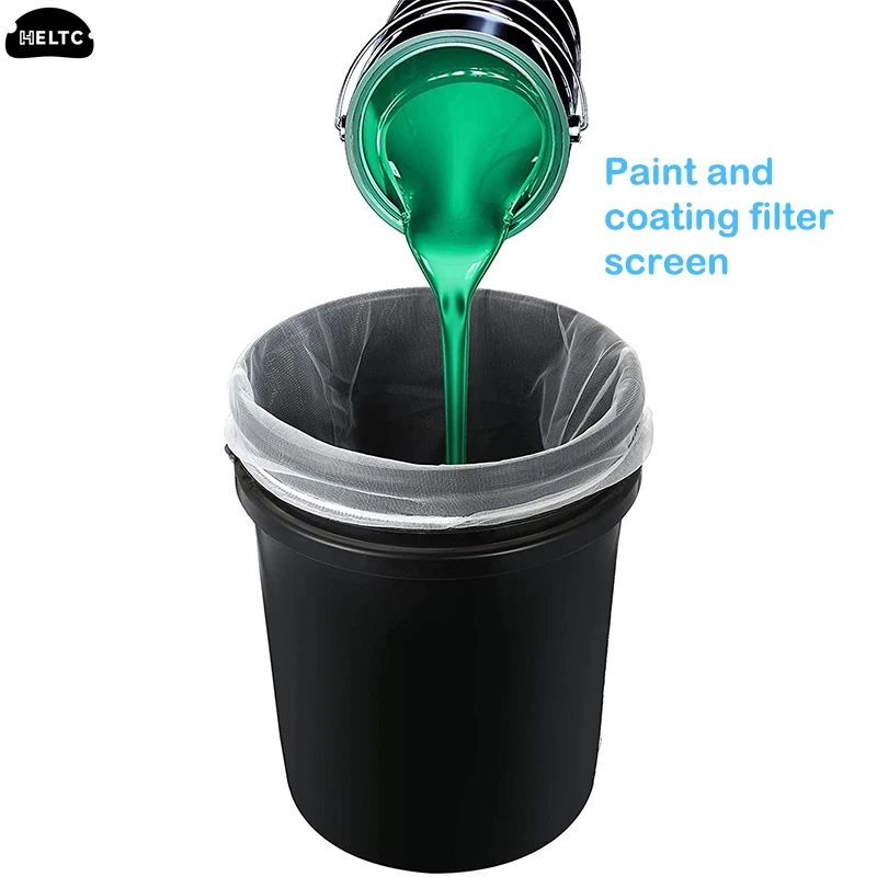 1PC Paint Strainer Bag Gallon Paint Filter Fine Mesh Elastic Drawstring Top Opening Mesh Filter Paint Gardening Bucket Filters