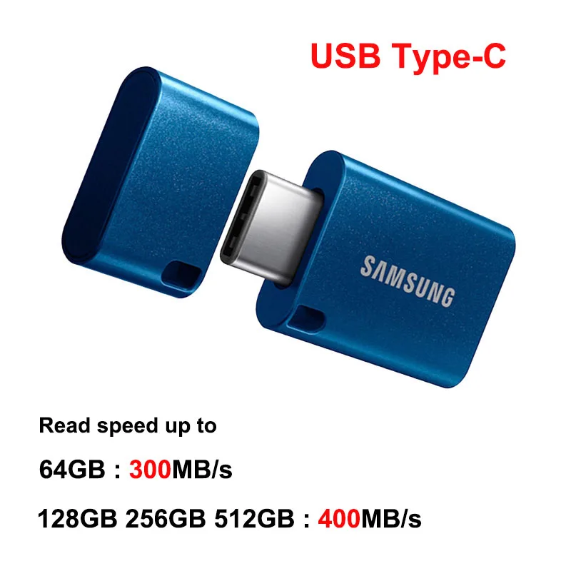 SAMSUNG BAR/FIT/Plus unidad Flash USB 3,1 512G 256G 128G 64G USB tipo C unidad de bolígrafo de Metal USB3.1 dispositivo de almacenamiento de memoria