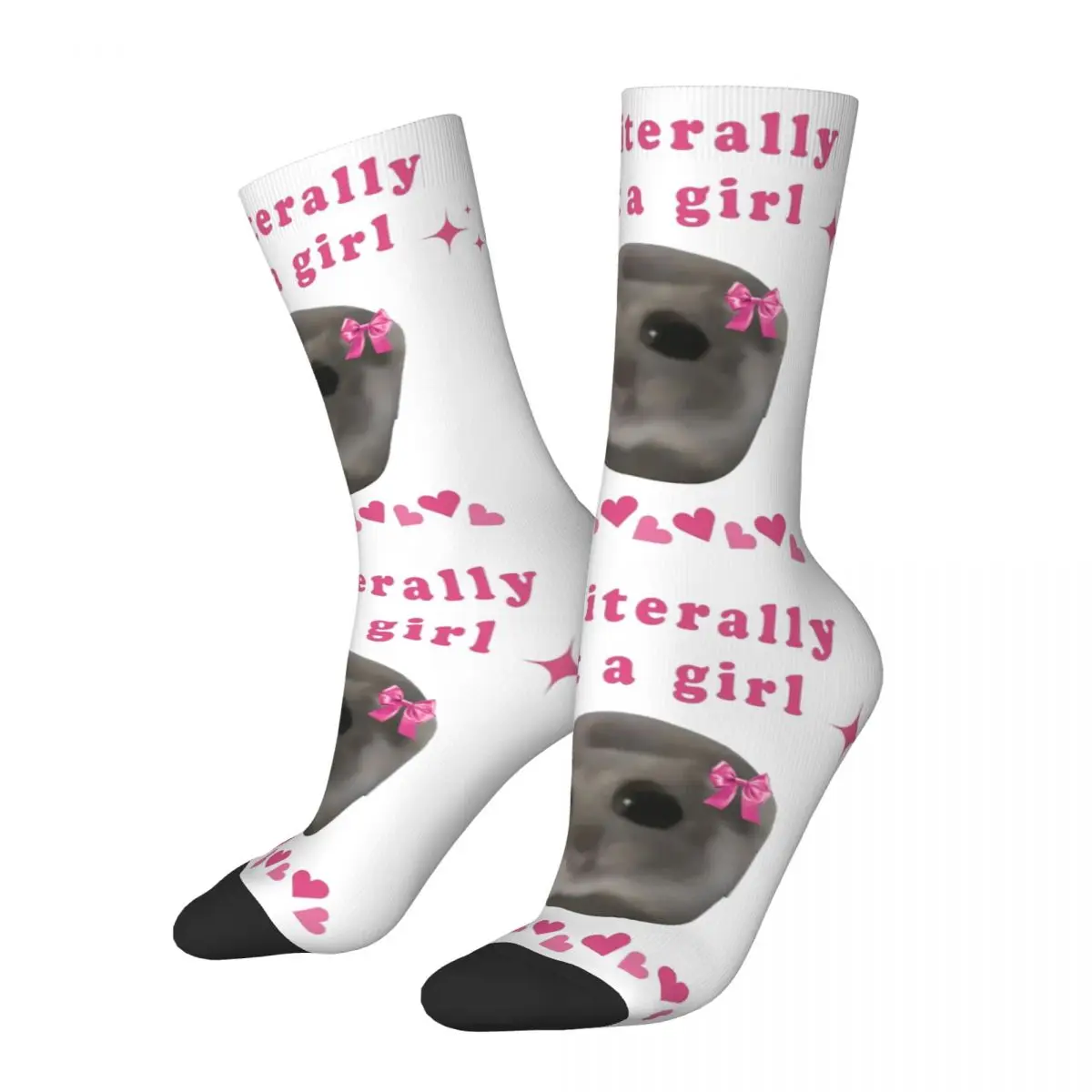 Sad Hamster I'm Just A Girl Socks Men Women Polyester Casual Socks Crazy Spring Summer Autumn Winter Socks Gift