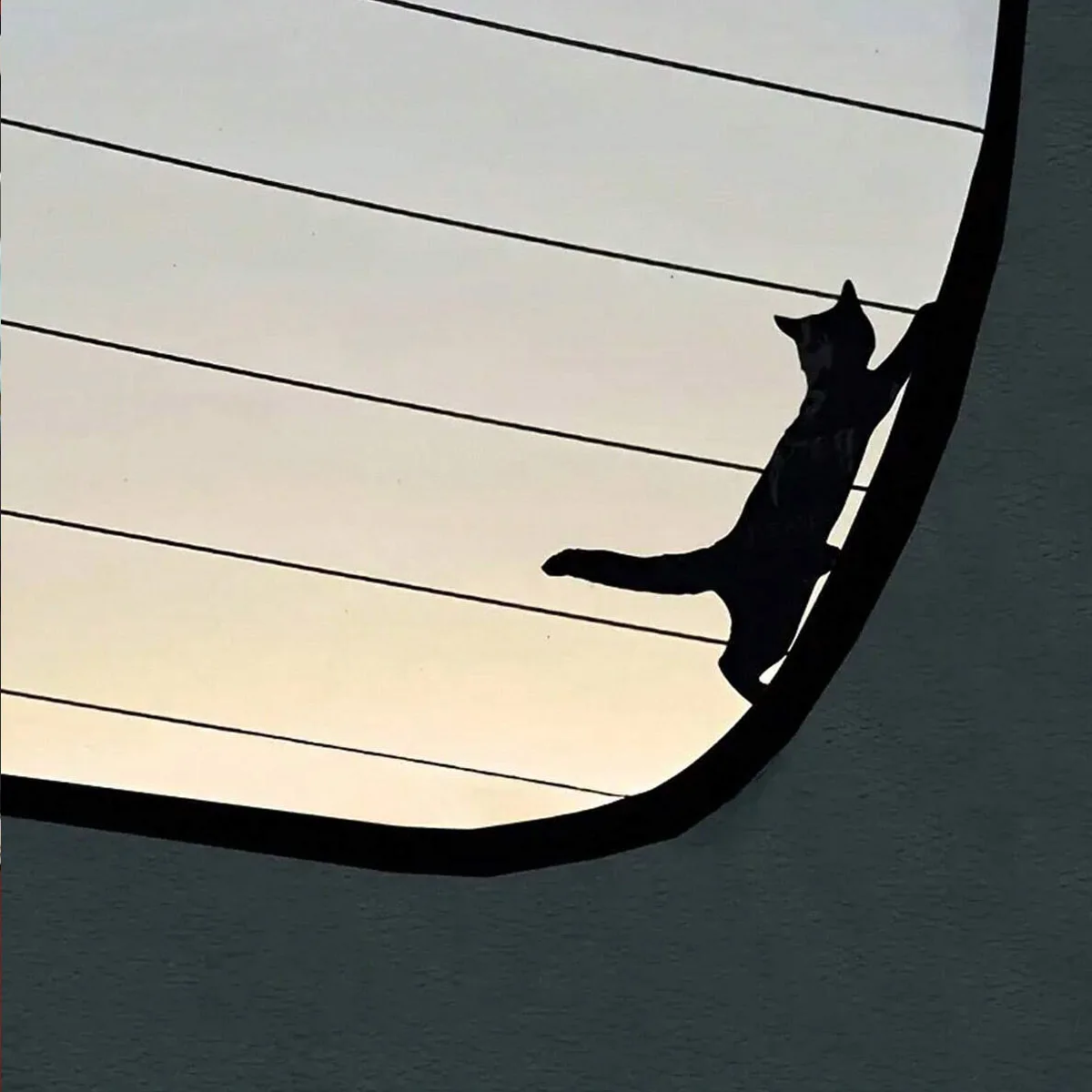 Adesivo de gato para para-choque - Adesivo oculto - Adesivo de gato fofo e elástico para carros. Adesivo para espelho retrovisor - Acessório para carro