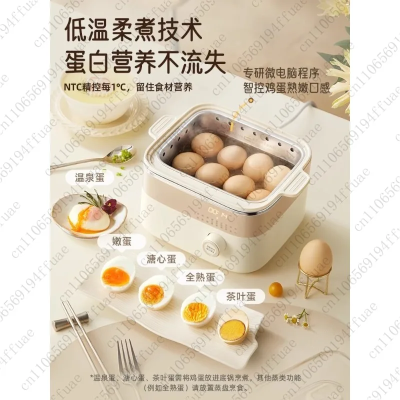 Steamer, New Household Egg Cooker, Multifunctional Small Steamer, Egg Maker, Breakfast Machine with Integrated Timer