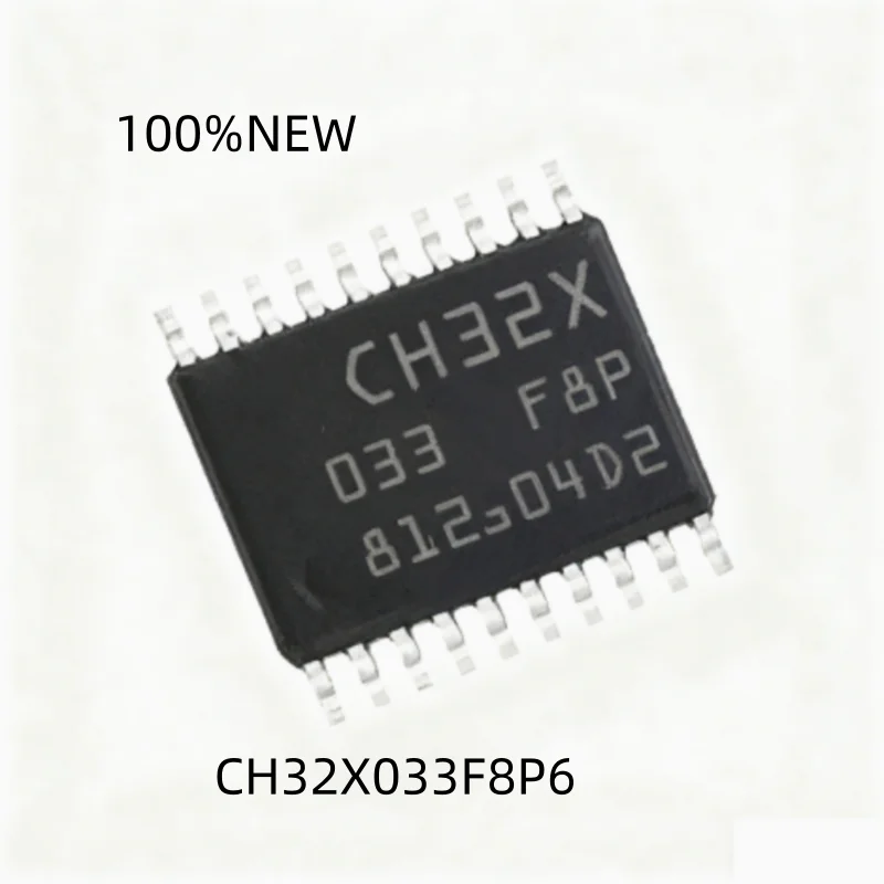 (10Pcs) 100% New Ch32X033F8P6 Tssop-20 Industrial Grade USB Pd Microcontroller Chip