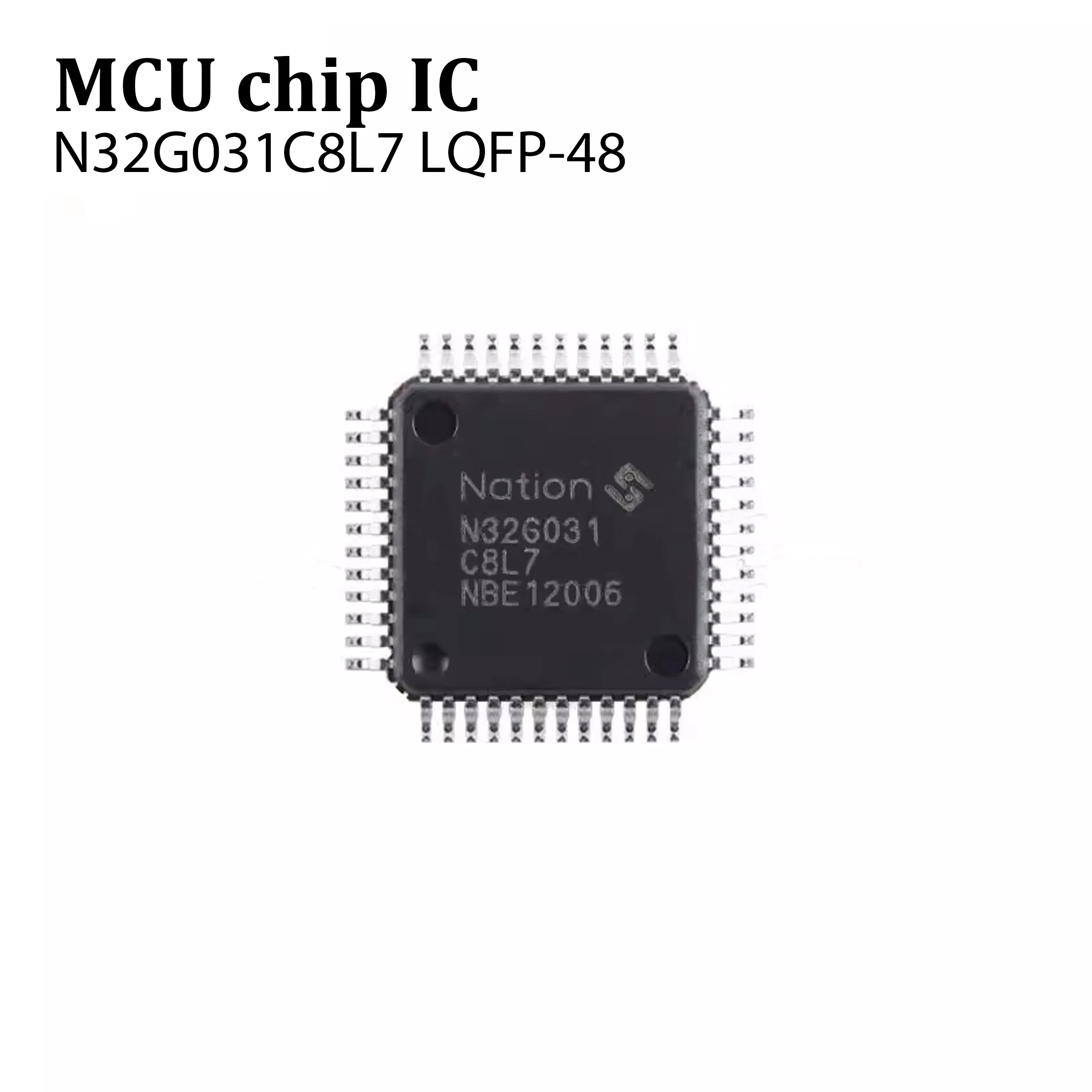 5pcs Genuine Original N32G031C8L7 LQFP-48 ARM Cortex-M0 32-bit Microcontroller Unit (MCU) in stock