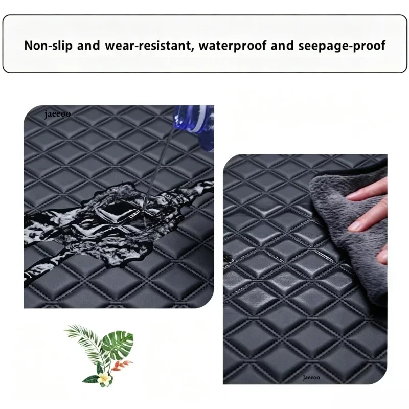 Front Cargo Liner für Tesla Model Y Juniper Model YL 2026 2025 Vollständig abdeckende Lederschutzmatte Innenraumdekoration Autofußmatte – Detail 4