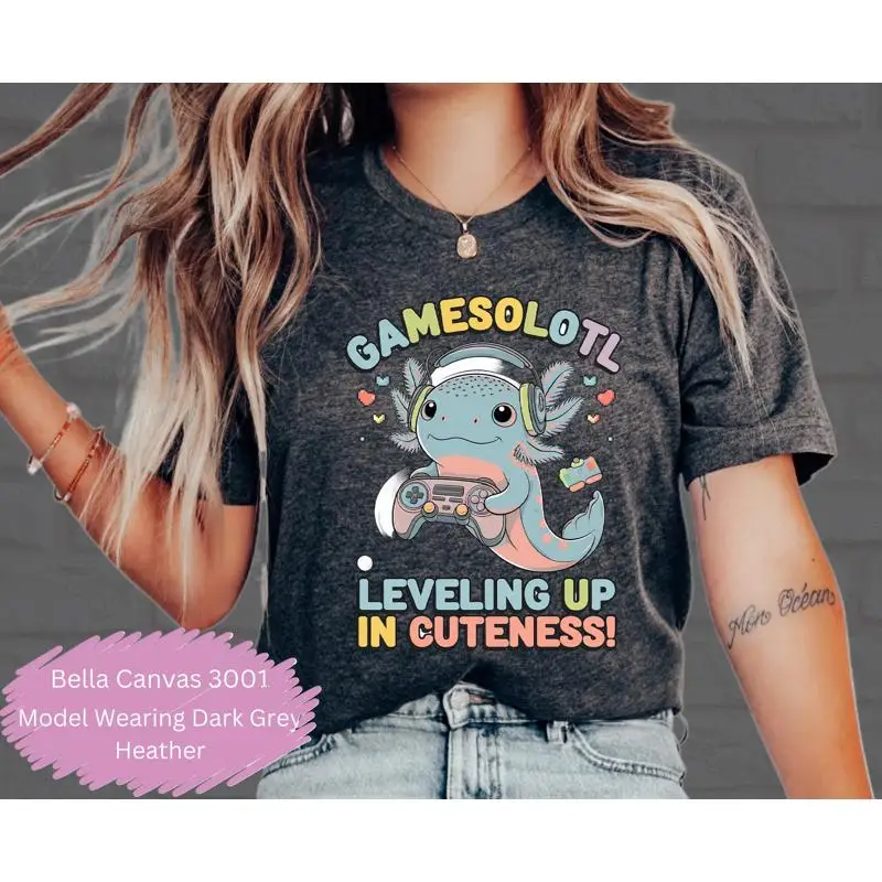 

Axolotl T Shirt Funny Gaming Kids For More Colors