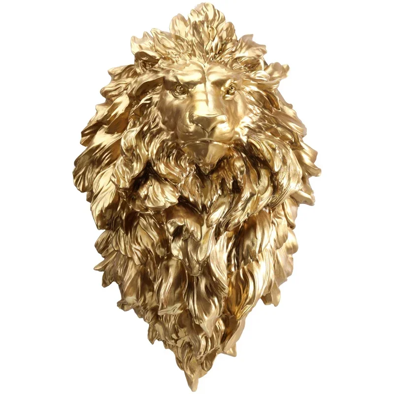 Hot Salse3D Three-dimensional Light Luxury Wall Hanging Living Room Dining Room Wall Decoration Entrance Wall Decoration Lion