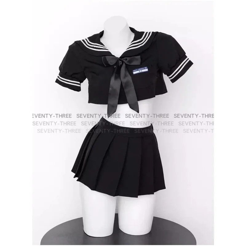 

Anime Sailor Suit Cosplay Costume Japanese Girl Student Uniform JK Pleated Skirt Cute Role Play Outfit Sweet Nightgown Underwear